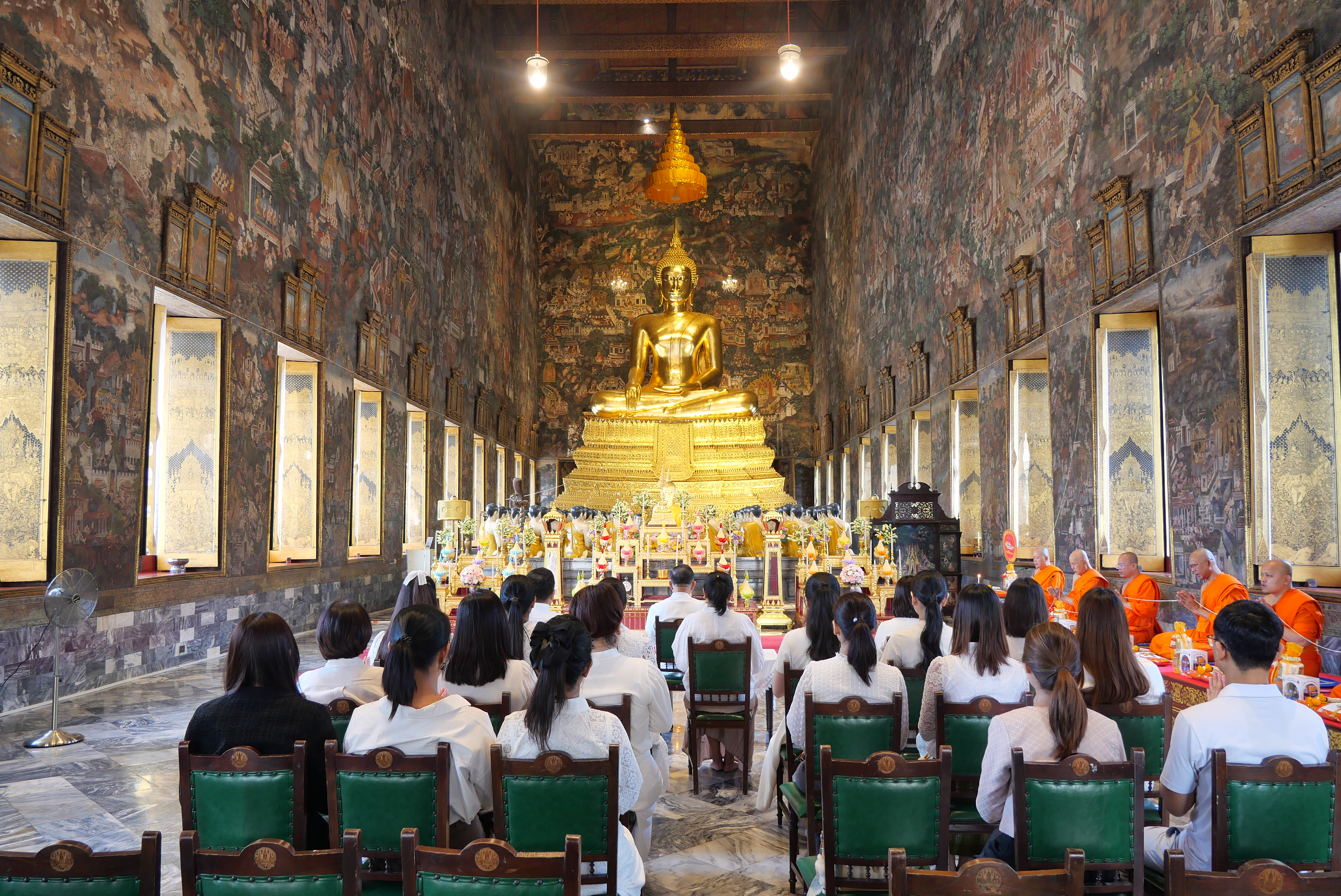 title - ปลัดกระทรวงเกษตรและสหกรณ์ พร้อมด้วยคณะผู้จัดเตรียมงานพระราชพิธีพืชมงคลจรดพระนังคัลแรกนาขวัญ ประจำปี ๒๕๖๙ ทำบุญถวายผ้าไตรและเครื่องไทยธรรม